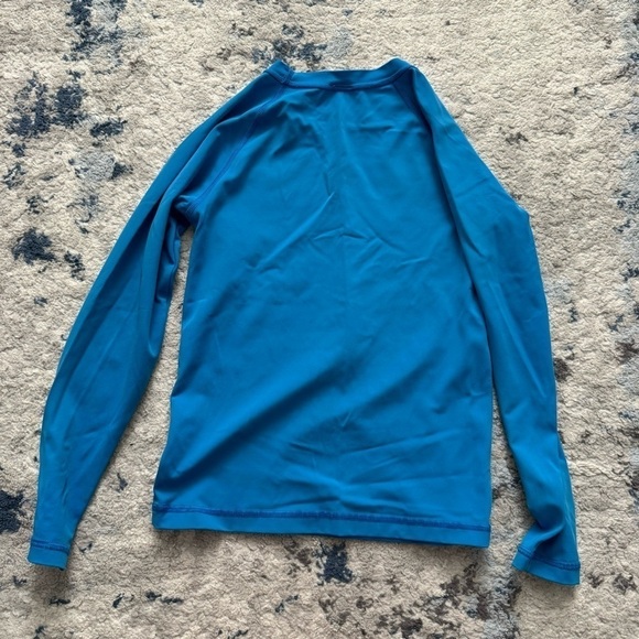 Hanna Andersson Blue Alligator Swim Shorts Rash Guard Size 8 - Picture 3 of 7